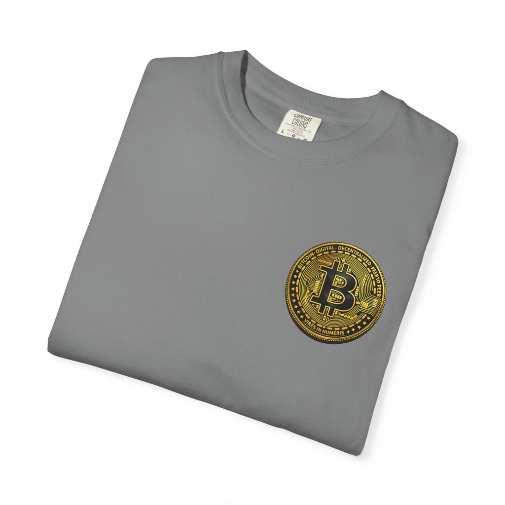 Bitcoin Gold Coin Pocket Logo T-Shirt 4 colors 100% cotton