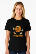 Bitcoin Tee with Character Who needs Gold when your Money has Legs 3 colors 100% cotton