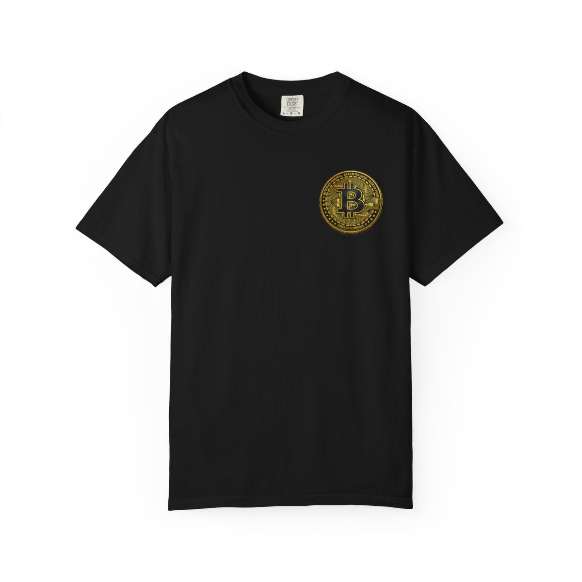 Bitcoin Gold Coin Pocket Logo T-Shirt 4 colors 100% cotton