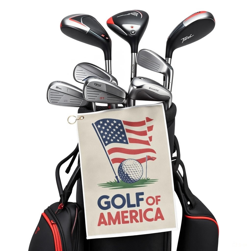 Golf of America Towel Because Your Clubs Deserve Freedom Too For Golfers Who Love Par-triotism