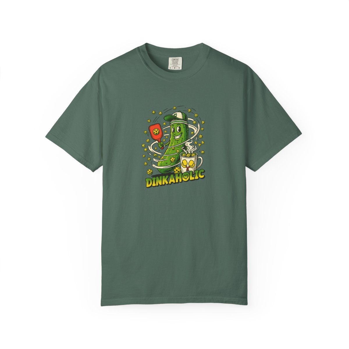 Lustiges Pickleball-Dinkaholic-T-Shirt für Serious Dinkers 7 Farben 100 % Baumwolle
