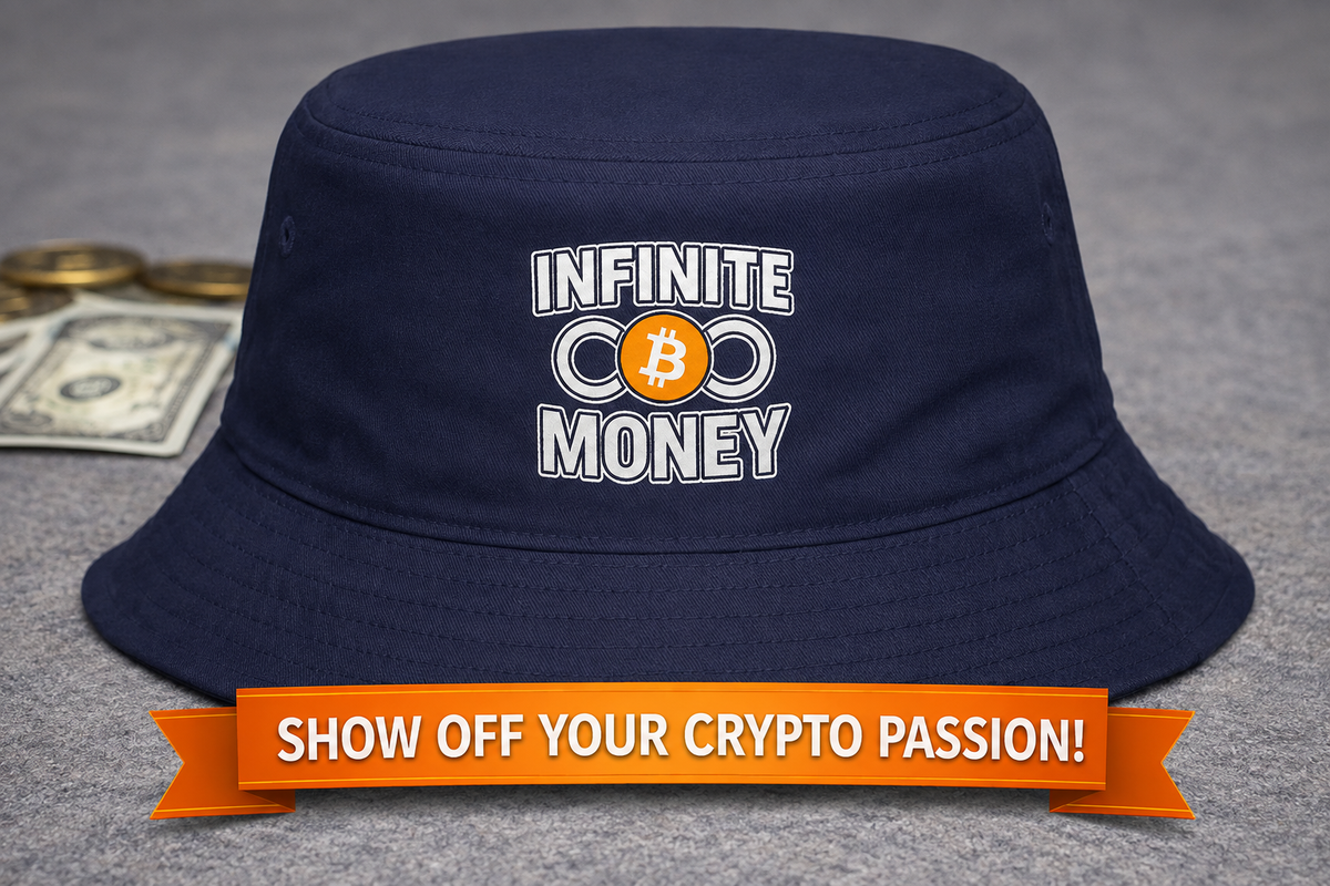 SatsandStripes.com Infinite Money Bitcoin Bucket Hat 