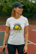 Pickleball Life Women's Softstyle Tee Sporty Graphic Shirt Pickleball Lover Gift Active Lifestyle Apparel 3 colors 100% cotton