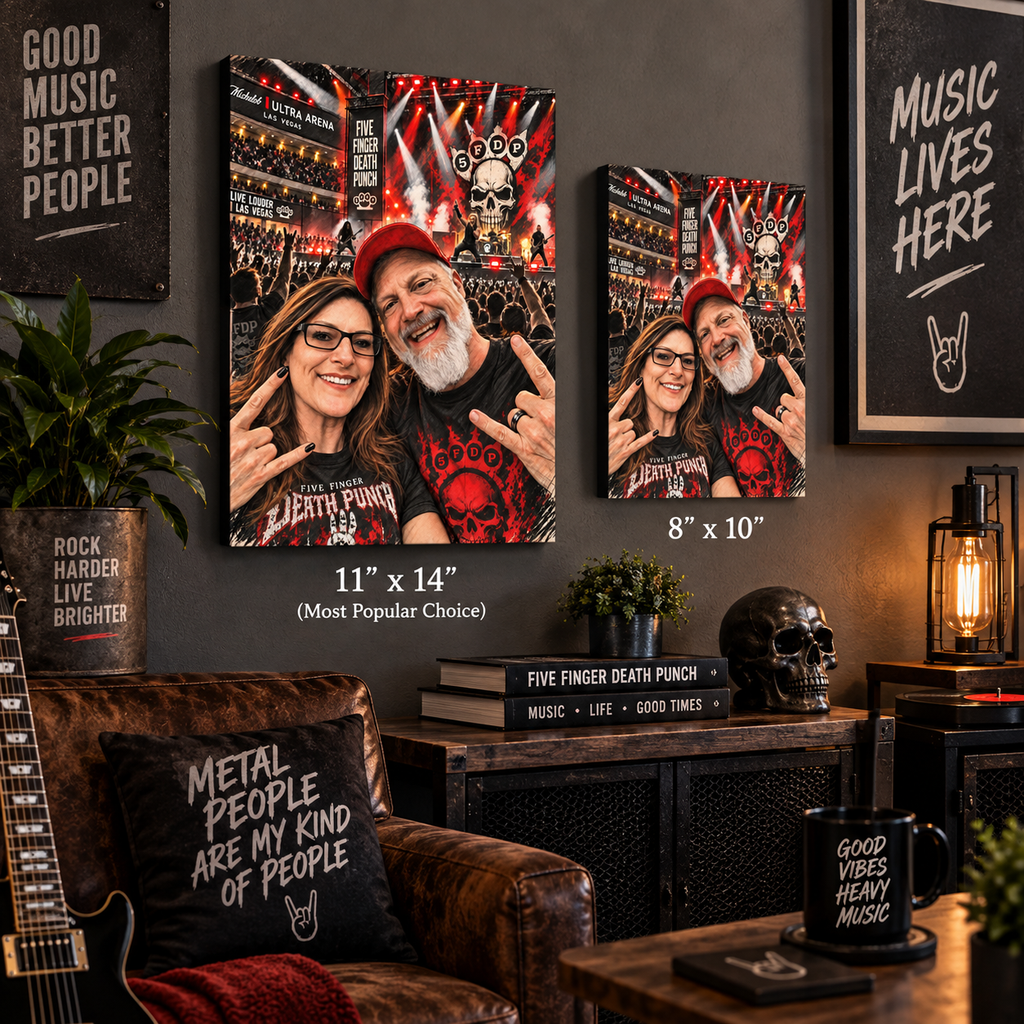 SatsandStripes.com Trish & Neil Rock the Night – FFDP Las Vegas Concert Canvas Wall Art (2 sizes)